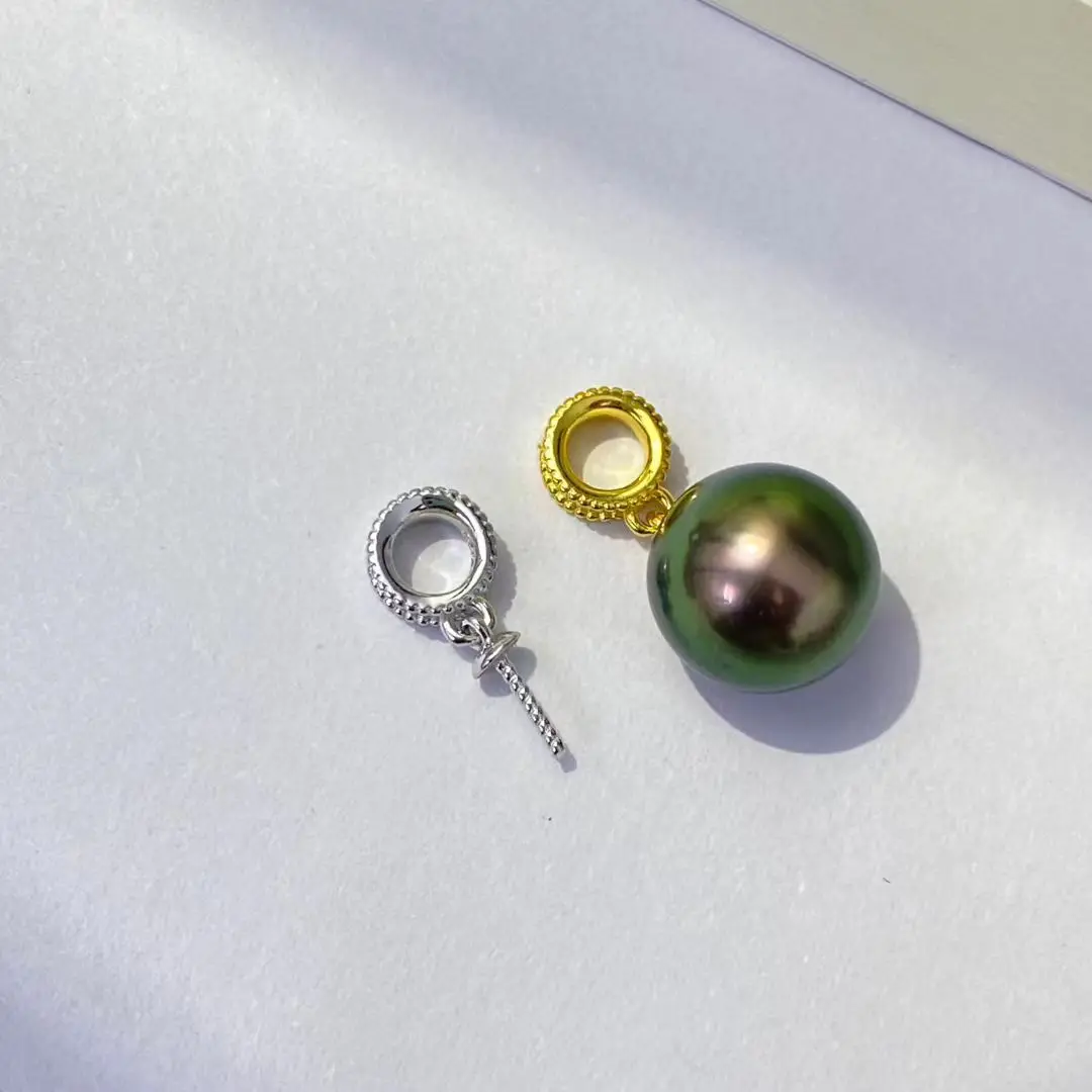 

Wholesale S925 Sterling Silver Pendant Mount Base Mountings Findings Parts Fittings Accessories for 9-13mm Pearls 10pcs/lot