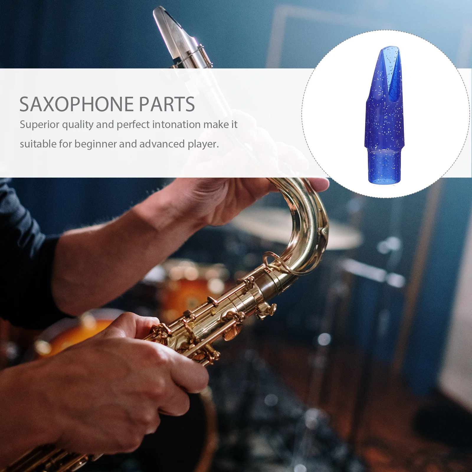 

Saxophone Mouthpiece for Students Alto Plastic Flute Head Accessory Food Grade Accessories