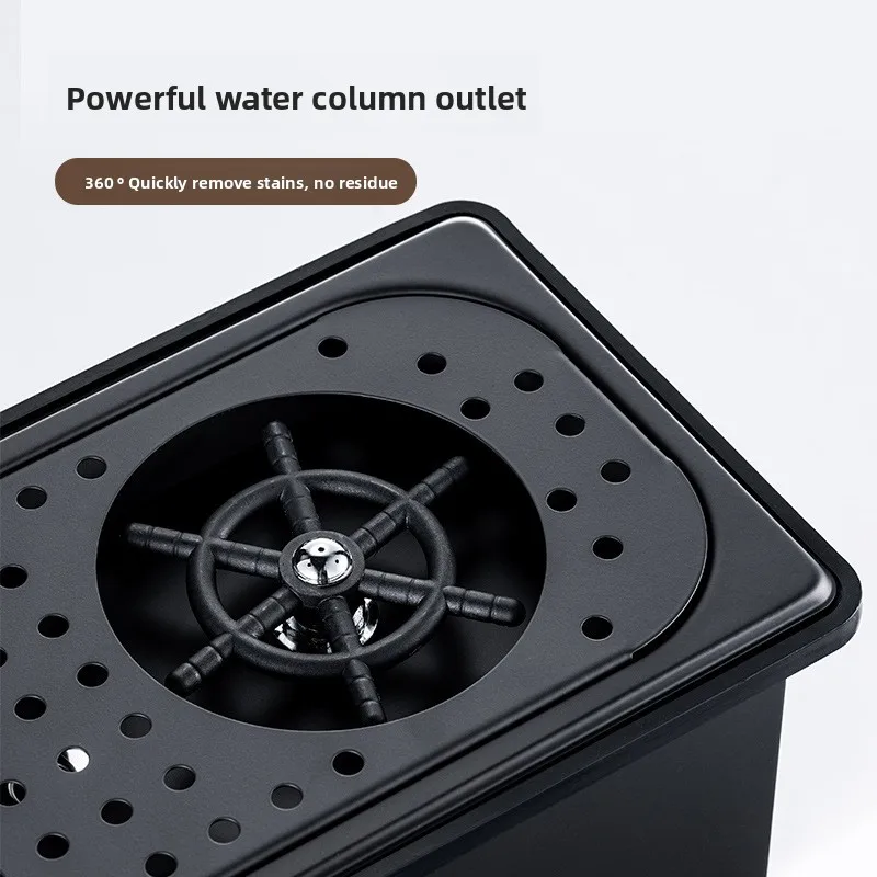 Coffee Cart Countertop High-pressure Cup Washer, Stainless Steel Non Punching Automatic Cup Washer