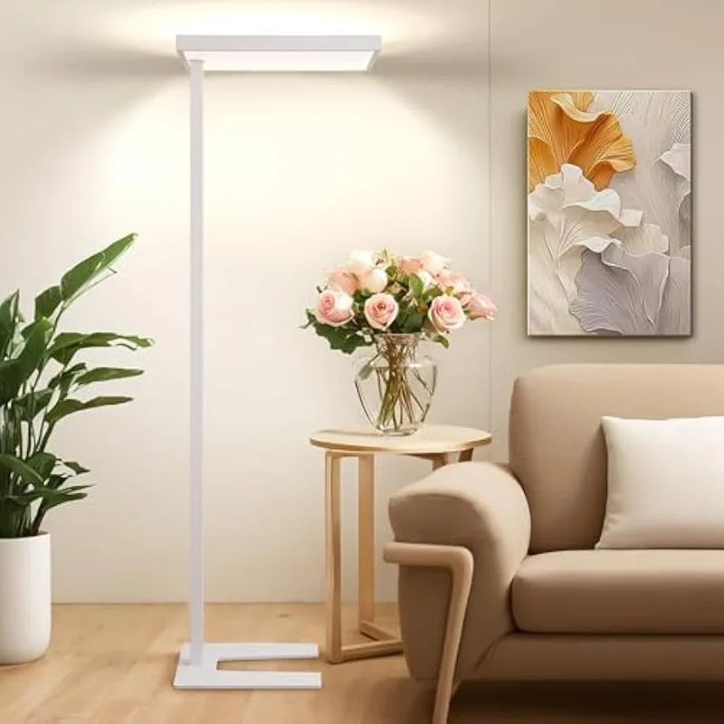 4000K LED Floor Lamp for Office, 76.6'' Dimmable 100W 10400LM Natural Daylight Eye