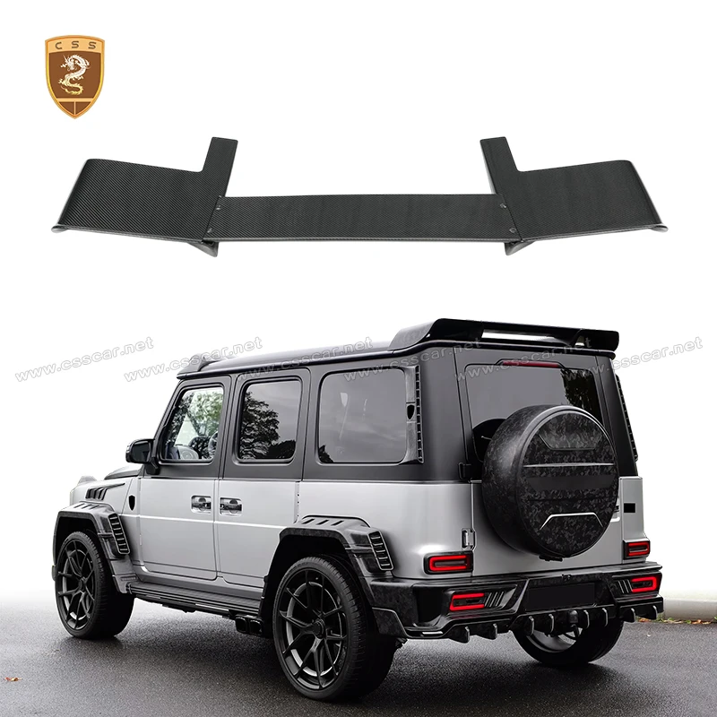 Dry Carbon Fiber MSY Style High Tail Wing G-Class Rear Trunk Spoiler for Mercede-Benz W465 Roof Rear Wing Trim 2025 2026