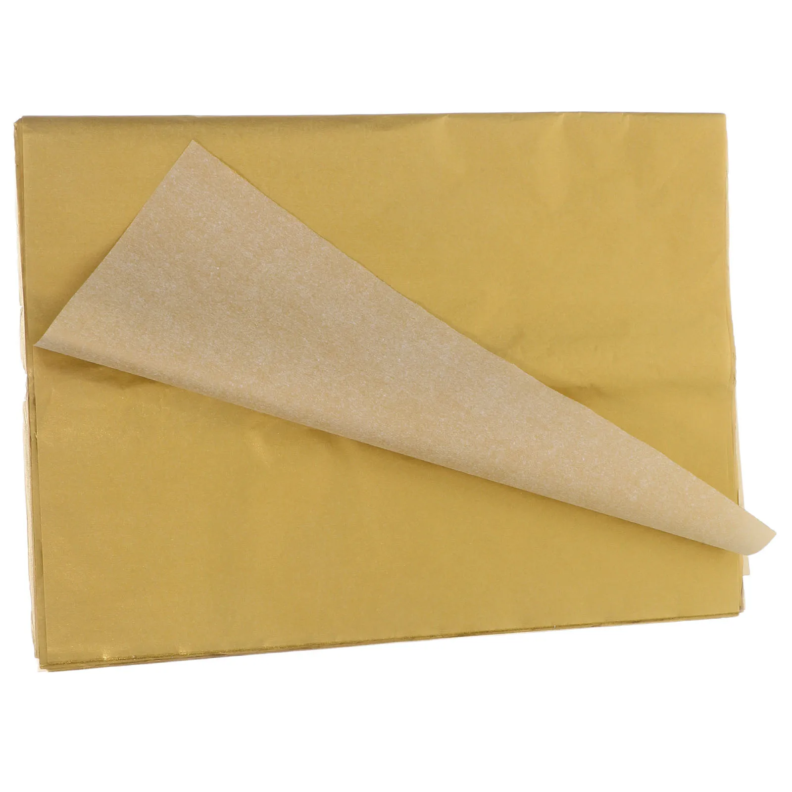

50pcs Golden Tissue Paper 50X50Cm Ultra-Thin Wrapping Sheets For Diy Crafts Bouquet Packaging Present Decoration Festival