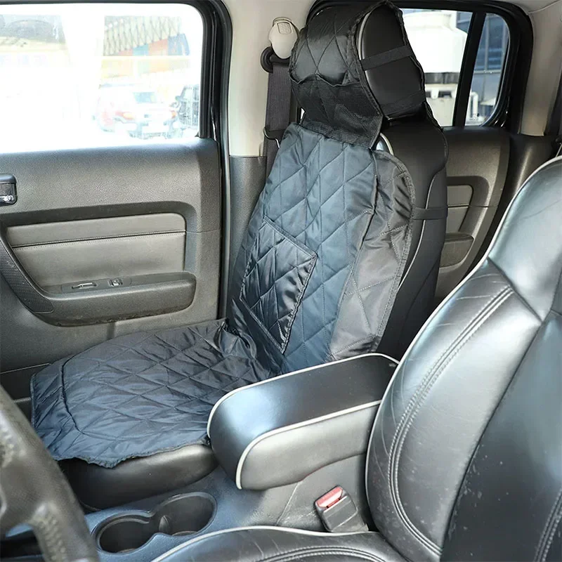 

Black Car Co-pilot Seat Cover Waterproof Pet Mat Interior Car Accessories For Hummer H2 2003-2009