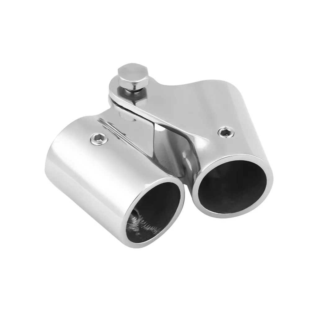 

316 Stainless Steel Folding Swivel Connector 22mm/25mm Folding Swivel Coupling Boat Rail Tube Pipe Fittings Yacht Equipment