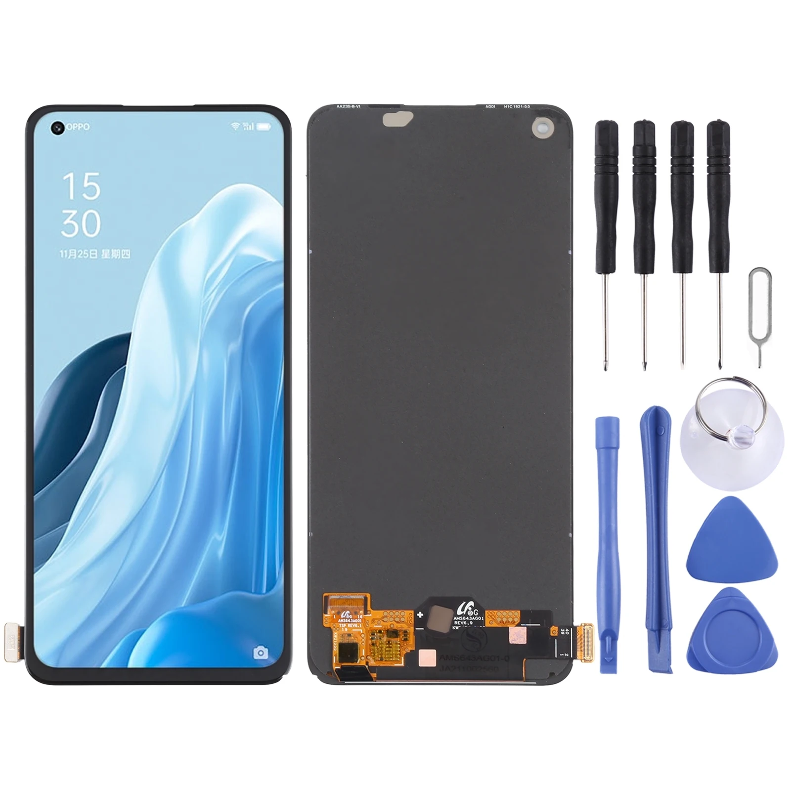 

Original LCD Screen for OPPO Reno7 SE 5G/Find X5 Lite/F21 Pro/Reno7 4G/Realme 9 Pro+ with Digitizer Full Assembly Display Repair