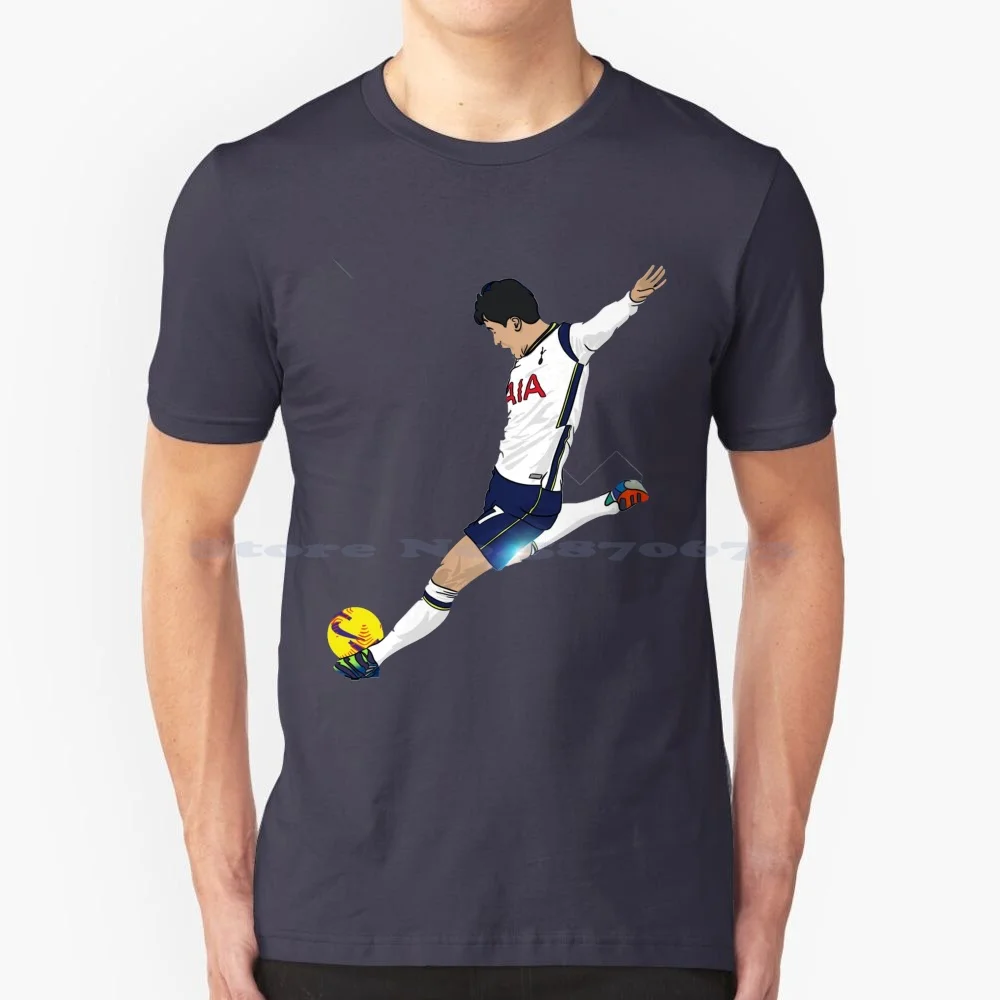 Heung-Min Son T Shirt 100% Cotton Tee His Heung Min Sound Hung Min Sound Tic Premier League Bpl Korean Football English Football