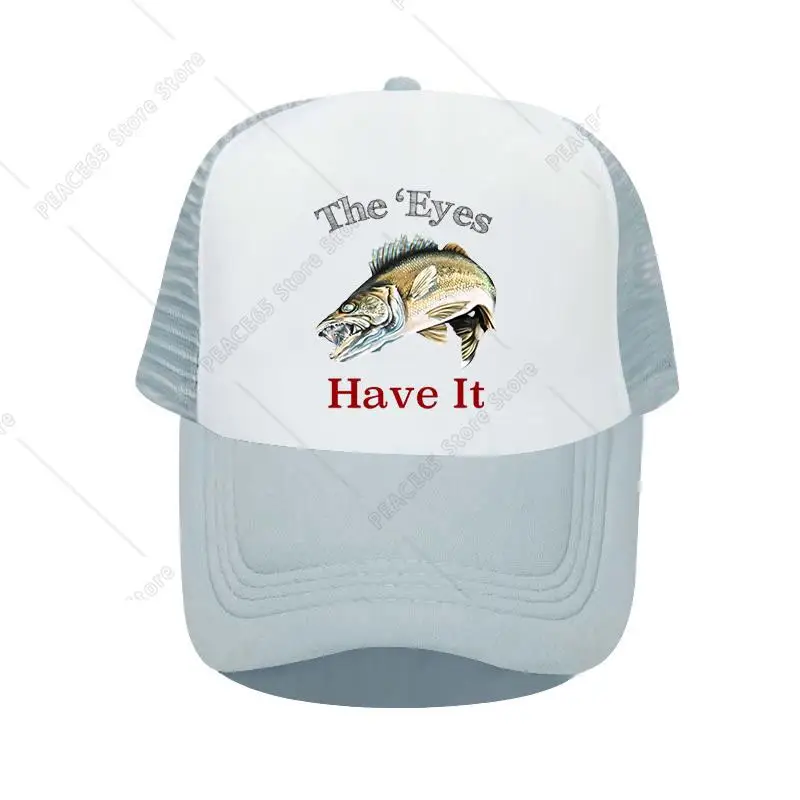 

The Eyes Have It Print Baseball Cap Fishing Hat Outdoor Hip Hop Caps Snapback Unisex Mesh Cap Spring Breathable Hat