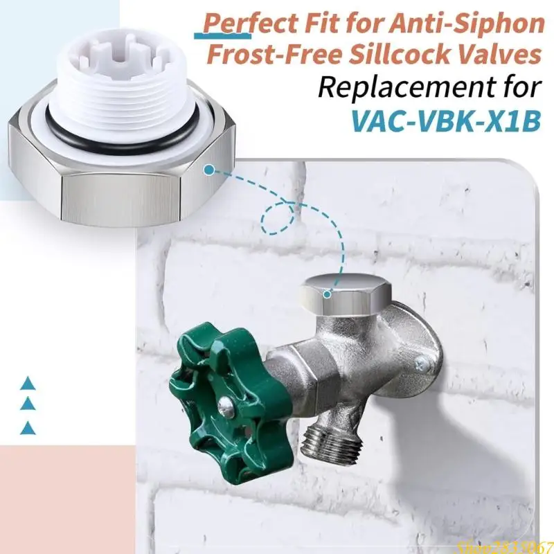 Complete Vacuum Breaker Replacement Parts Easy to Install without Tools Long Lasting for Leaking Outdoor Faucets 831F
