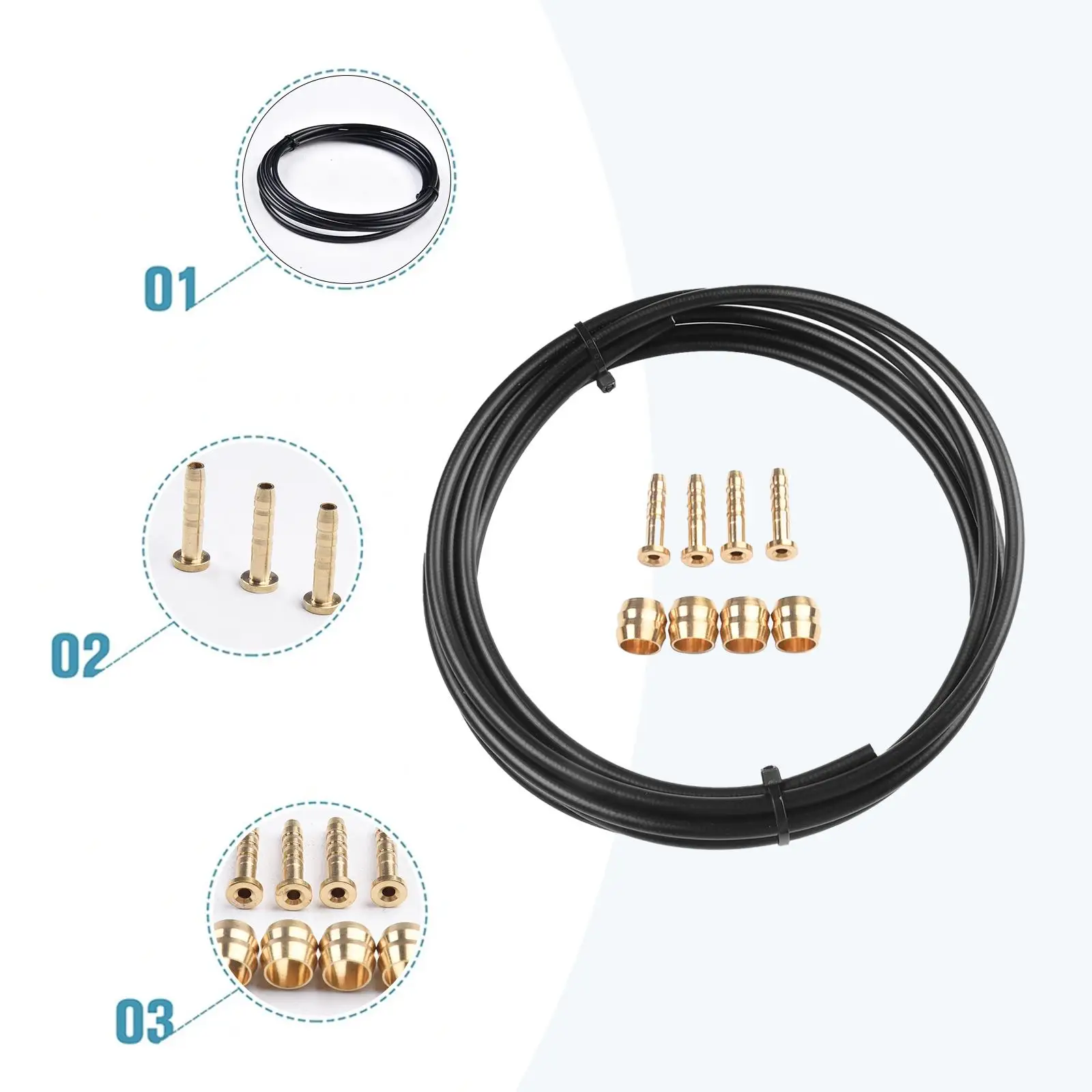 Mountain Bikes Hydraulic Disc Brake Hose SM-BH59/BH90 Olive Connector Insert Sets 2.5m Bicycle Cables For-Shimano Brakes Model