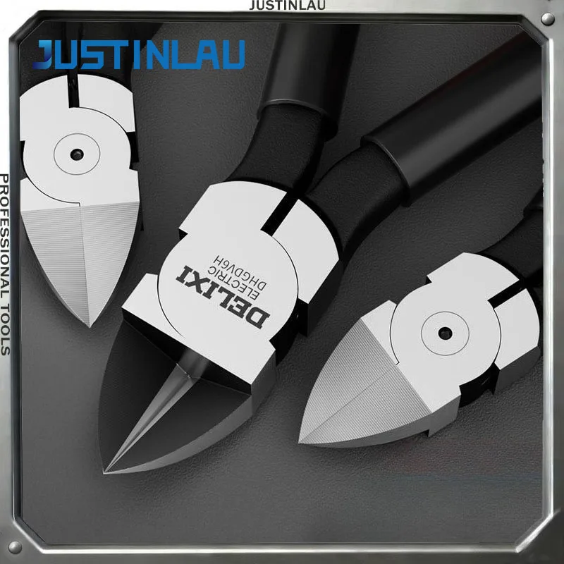 JUSTINLAU 1 Stück 5/6/8 Zoll Multifunktionale Rutschfeste Stahlseil-Schneidemaschine Mechanische und Elektrische Profizange