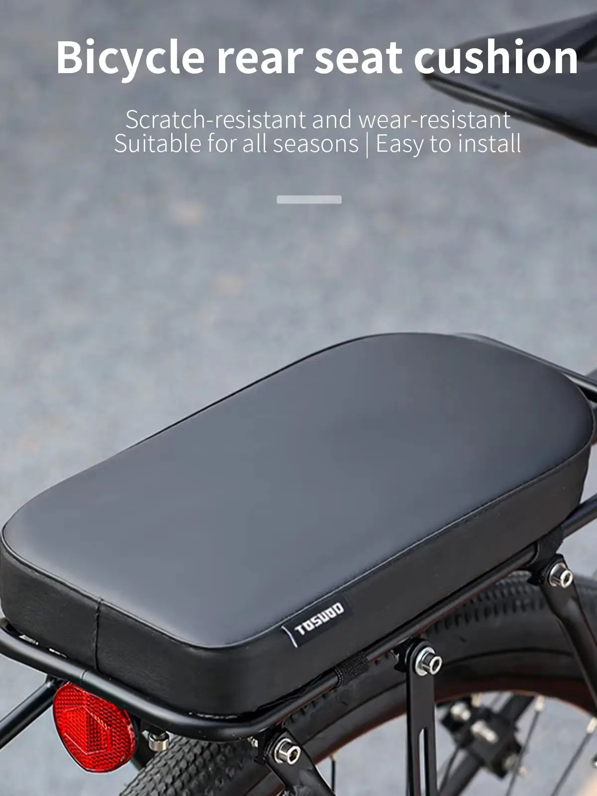 AliExpress NONE TOSUOD Soft Padded Rear Bike Seat Cushion Comfortable Detachable Easy Install Universal Fit for MTB Road Cycling Accessories