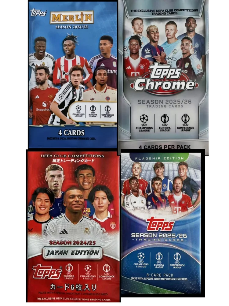 

Topps Football Star Cards Single Pack Uefa Club Competitions Champions League Premier League Season Collectible Cards
