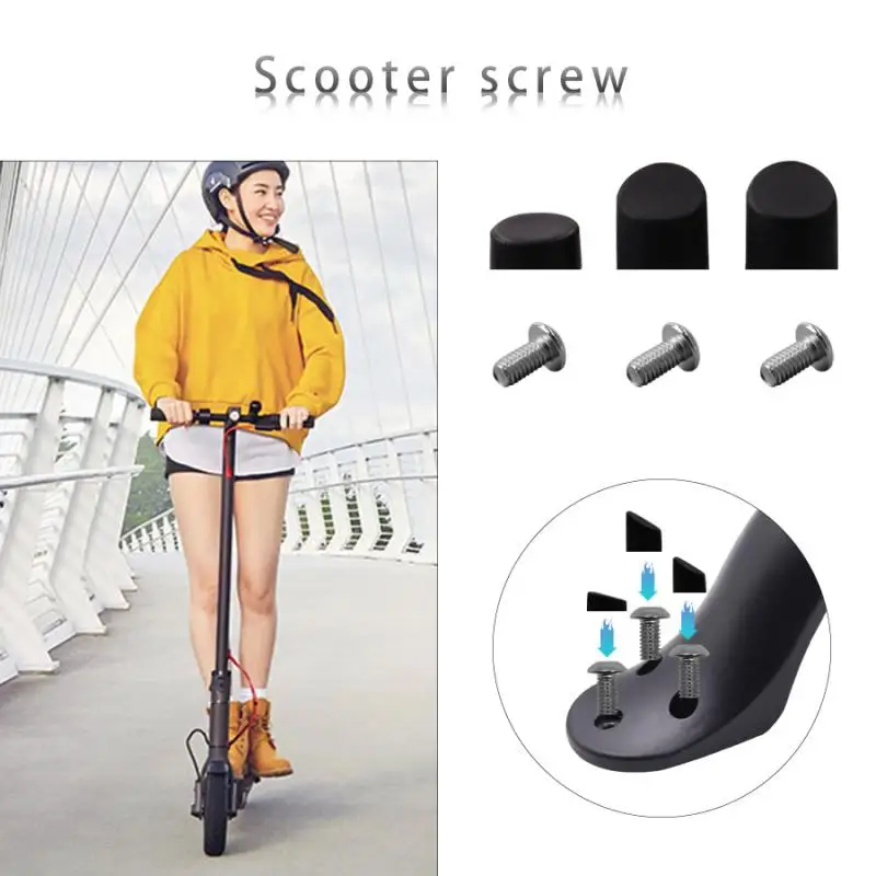 Scooter Rear Fender Mudguard Screws Rubber Cap Plug Cover for Xiaomi Mijia M365 1S Pro Pro2 Electric Scooter Silicone Cover