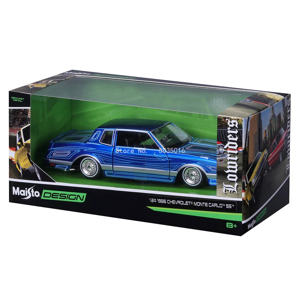 Maisto 1:24 1986 Chevrolet Monte Carlo SS Supercar Antique Car Static Die Casting Car Collectible Model Car Toy Gift Tide Play