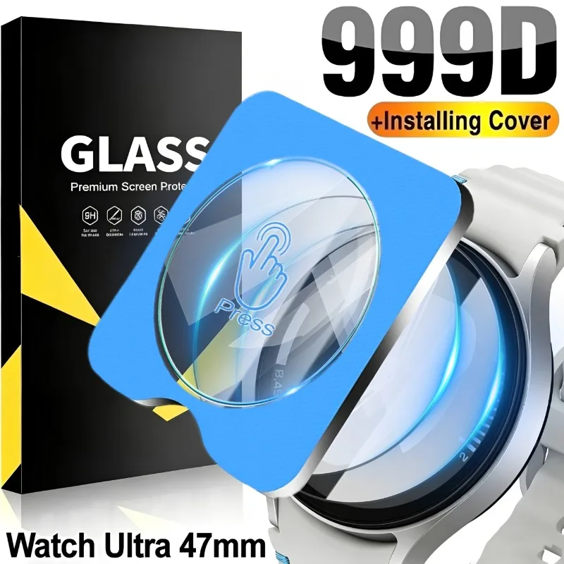 1-5 peças de vidro temperado fácil de instalar para samsung galaxy watch ultra, protetores de tela, filme de dureza hd para samsung watch ultra