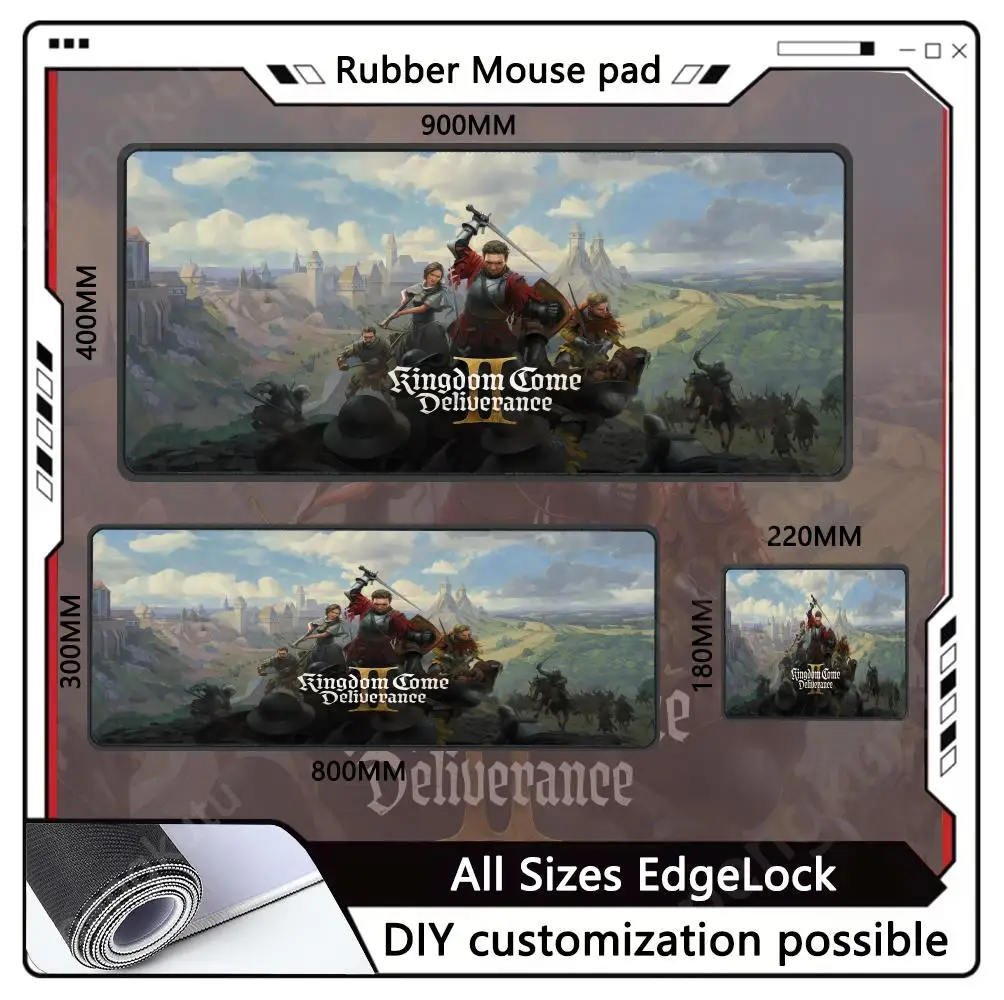 K-Kingdom Come Deliverance II Mouse Pad XXL Computer Accessories Large Keyboard Laptop Table Pad The New Product Gamer Gaming