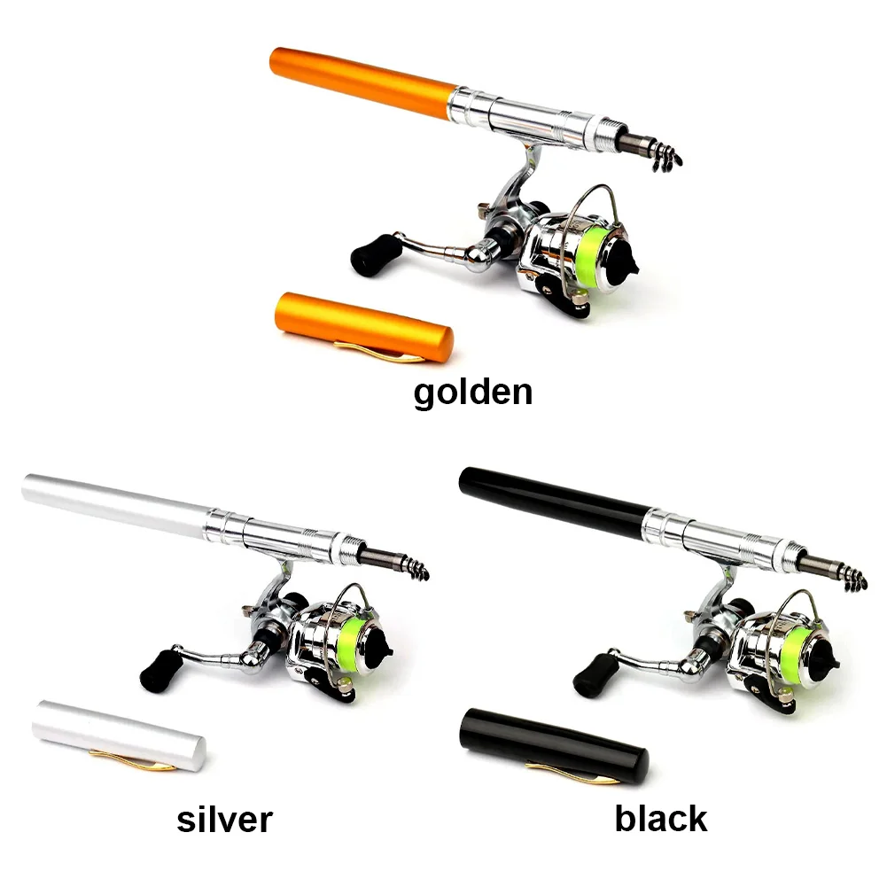 

Мини-карманная ручка, комбинированный набор катушек для удочки, телескопический набор удочек, комбинированный комплект спиннинговой катушки