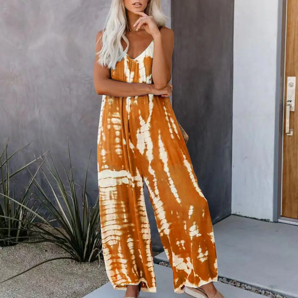 Full Length  Stylish Spaghetti Strap Spaghetti Strap Women Jumpsuit Casual Jumpsuit Sleeveless   Women Clothes