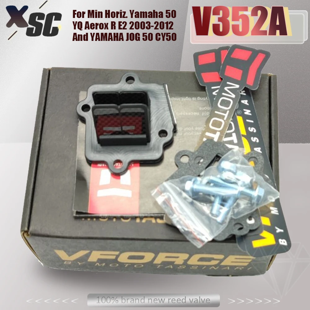 カーボンファイバー製のオートバイ用バルブキット,min leepi,v352a,Yamaha 50 yq,sox,Aere2 2003-2012,jog,50,Ky50,モトクロス用