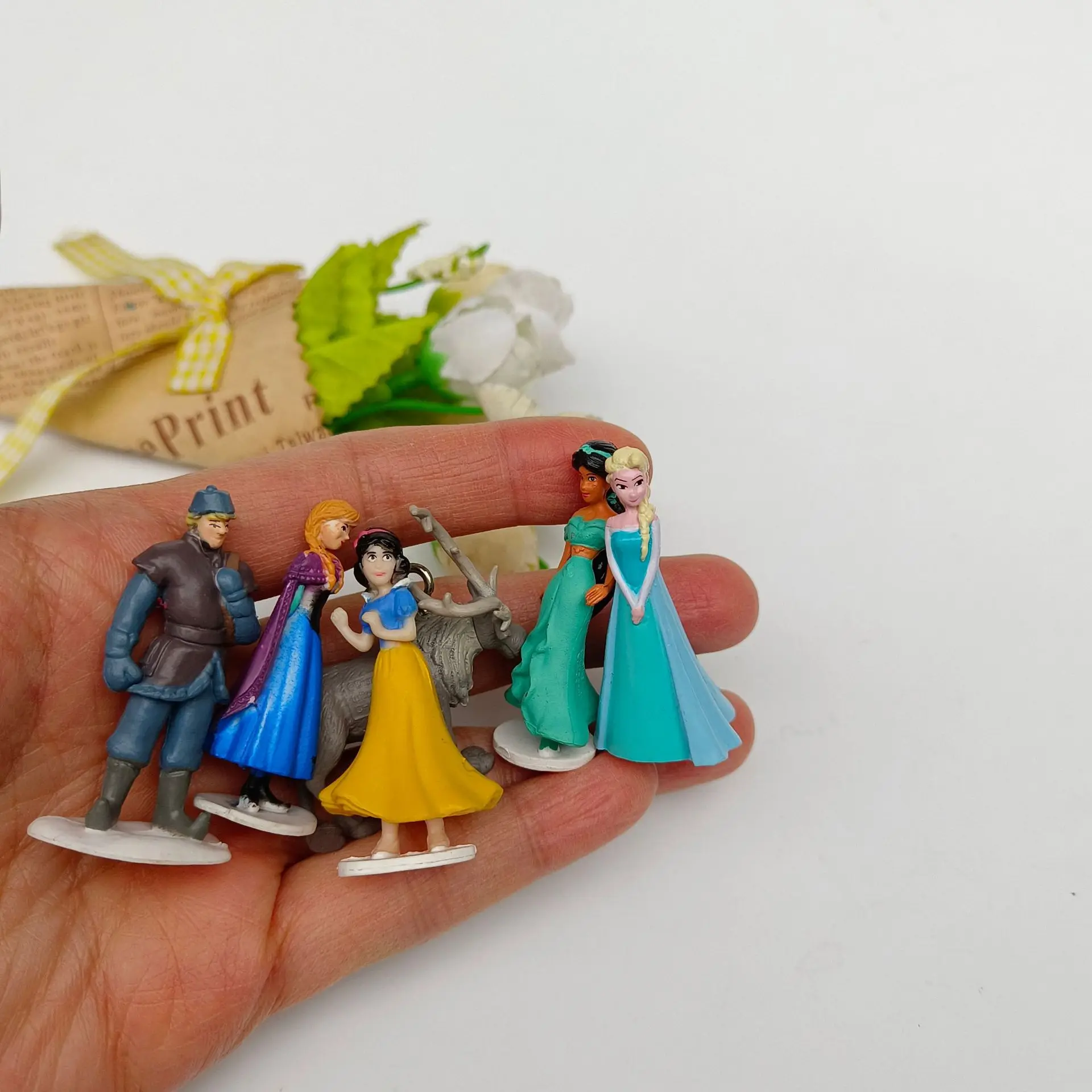 5 قطعة آنا و إلسا الأمير و الأميرة عمل الشكل أنيمي صغيرة الديكور جمع تمثال لعبة نموذج الاطفال الهدايا