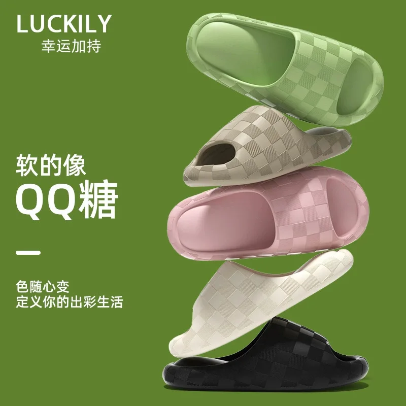 

Summer Slippers For Men Women Eva Soft Bottom Indoor House Slides Sandals Outdoor Beach Shoes Male Casual Breathable Flip Flops