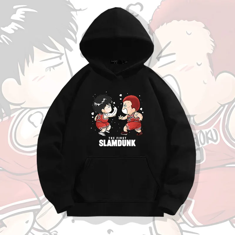 

Толстовка с капюшоном Slam Dunk Sakuragi для мальчиков, одежда в стиле аниме, осенний спортивный пуловер с длинными рукавами, детская одежда для подростков, косплей
