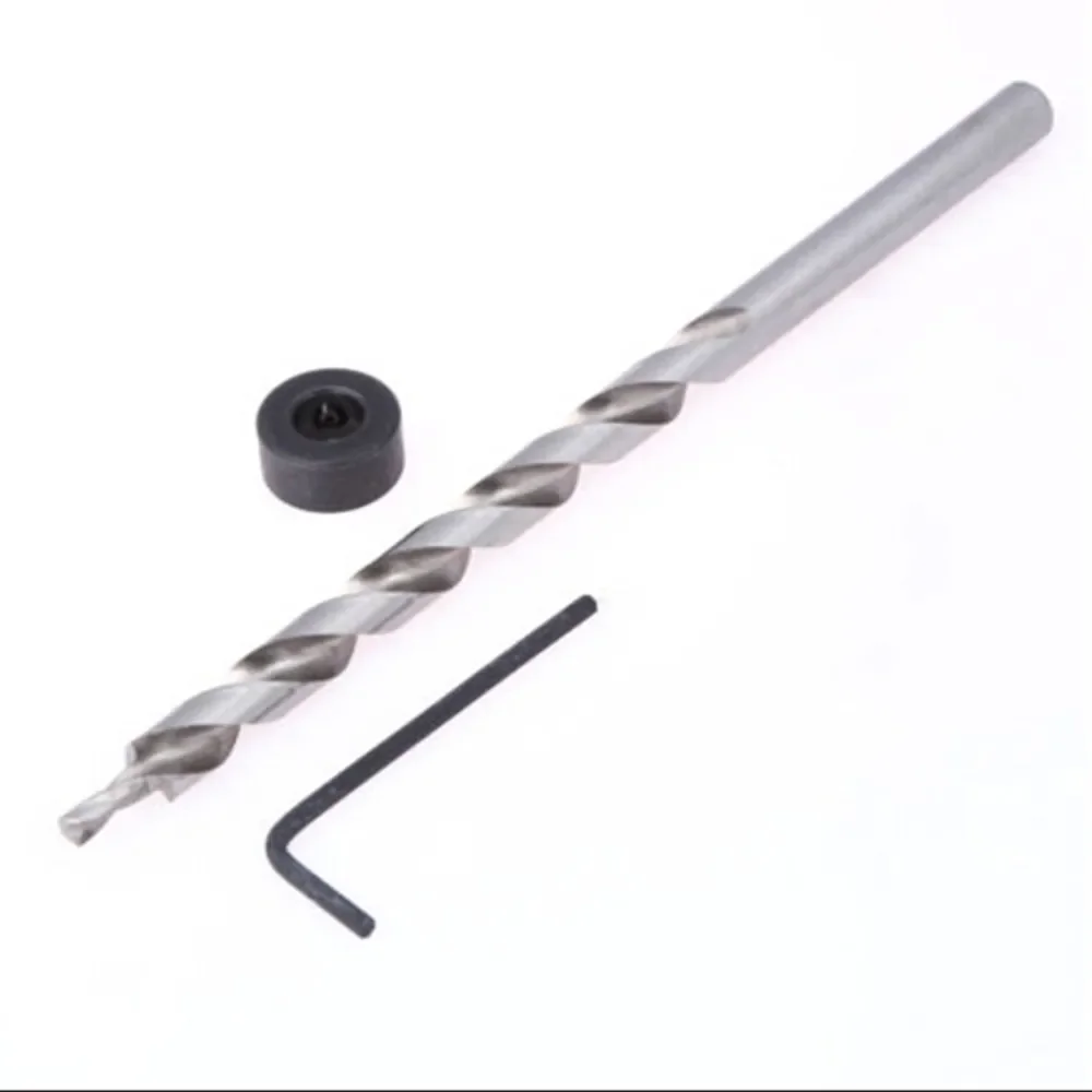 

1/4\\\\\\\" Hex Step Drill Bit 3/8\\\\\\\" (9.5mm) For Jig Manual Pocket Hole Woodworking Slant Hole Locator