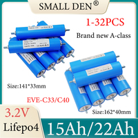 3.2V 15Ah 22Ah Lifepo4 battery C33 C40 Grade A Lithium iron phosphate Cell DIY 12V 24V E-tools Motorcycle Car motor Modification