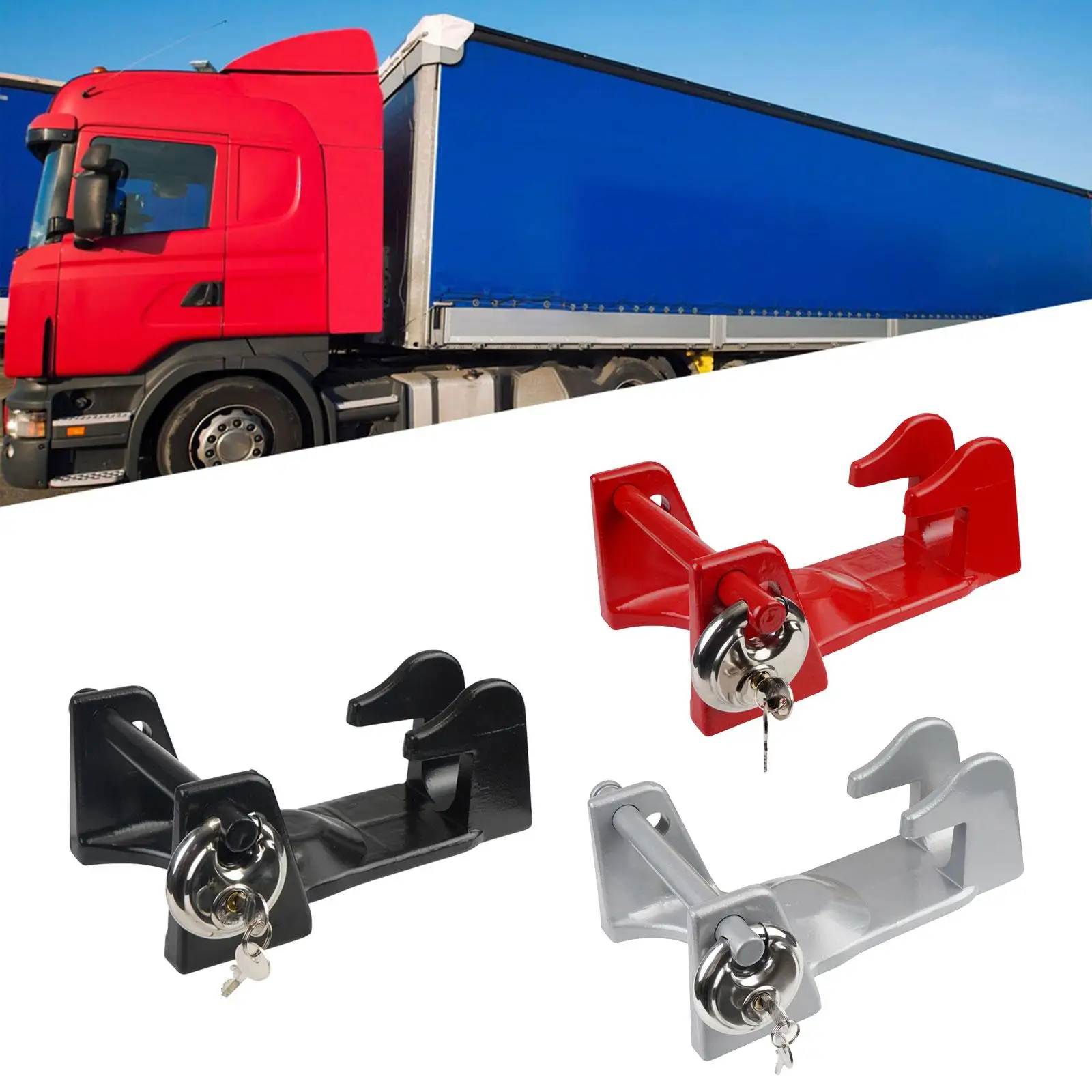 High Strength Gooseneck Trailer Hitch Lock Aluminum Alloy Security Coupler Lock Pin for 2 5/16 Type Caravan RV