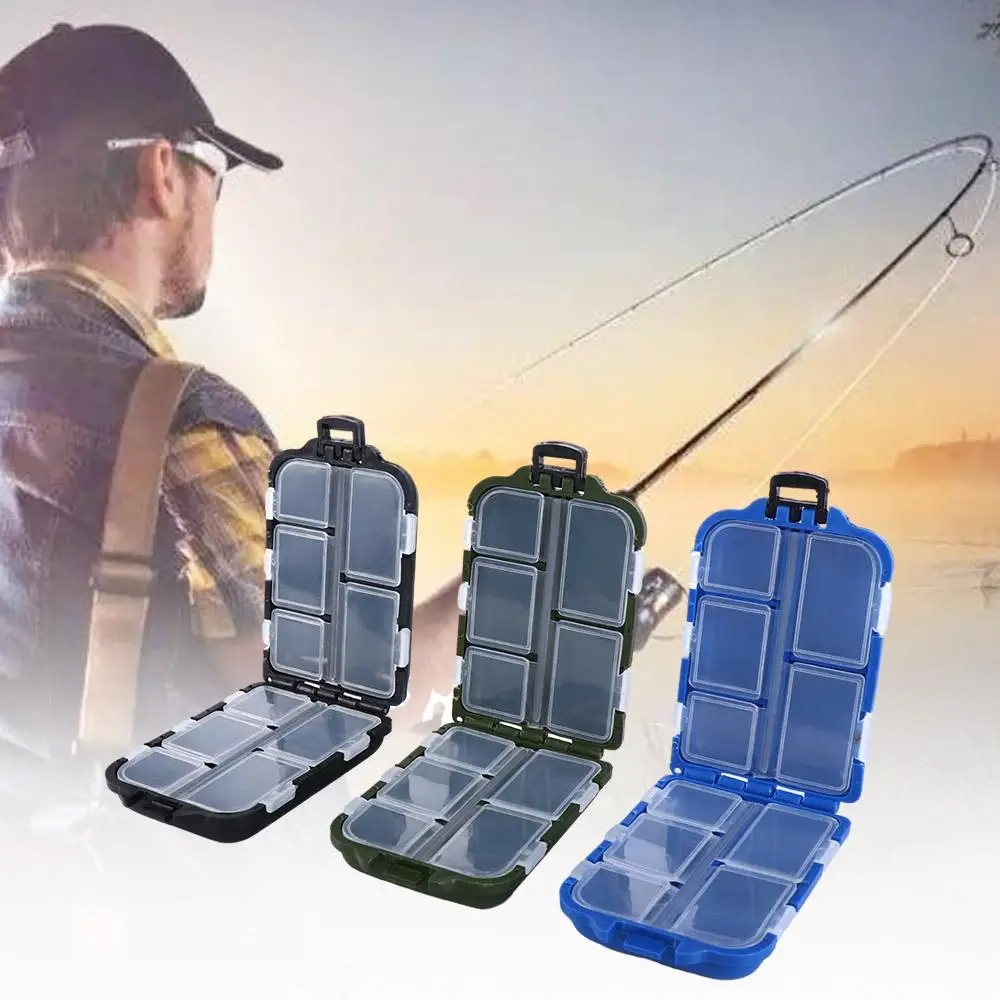 Merci Lure Bait Box Organizer valigetta per attrezzi accessori per la pesca scatola per la pesca Mini custodia per attrezzatura da pesca custodia per contenitori