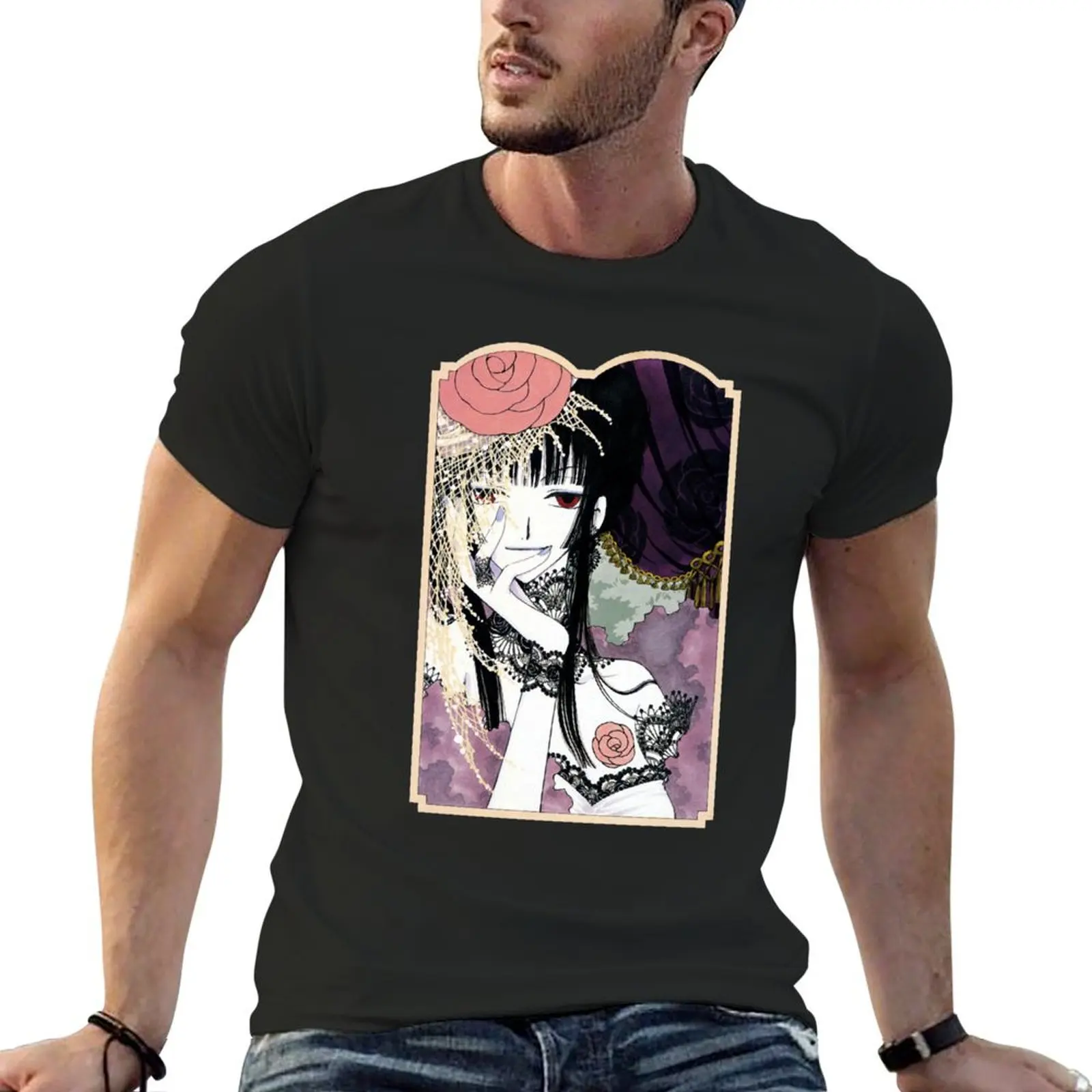 XXXHolic - Ichihara Yuuko T-shirt blacks graphics Blouse designer t shirt men