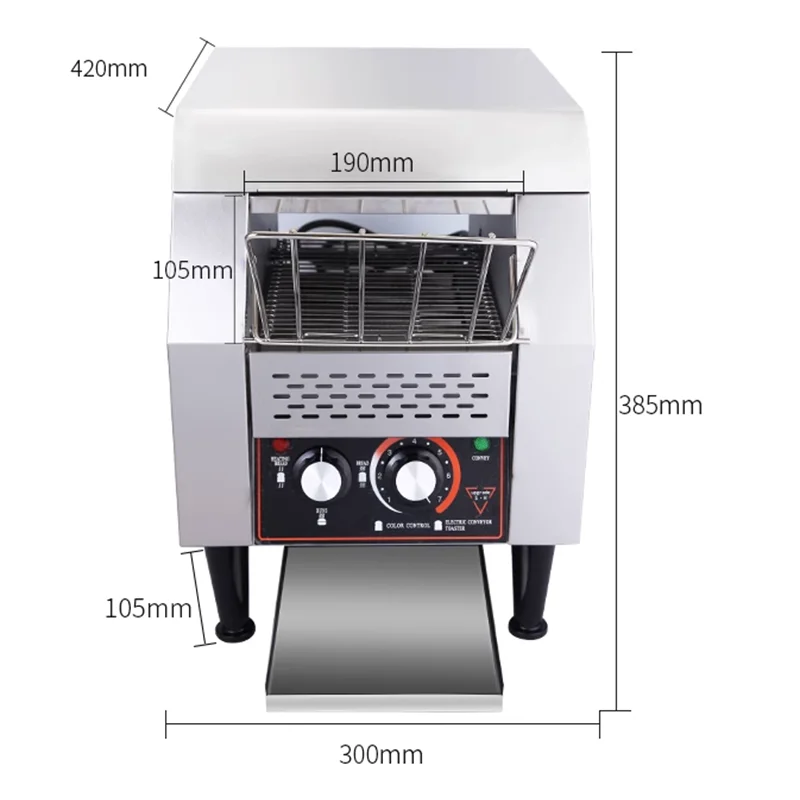 Chain toaster commercial toaster Crawler hotel toast heater Full automatic sandwich toaster