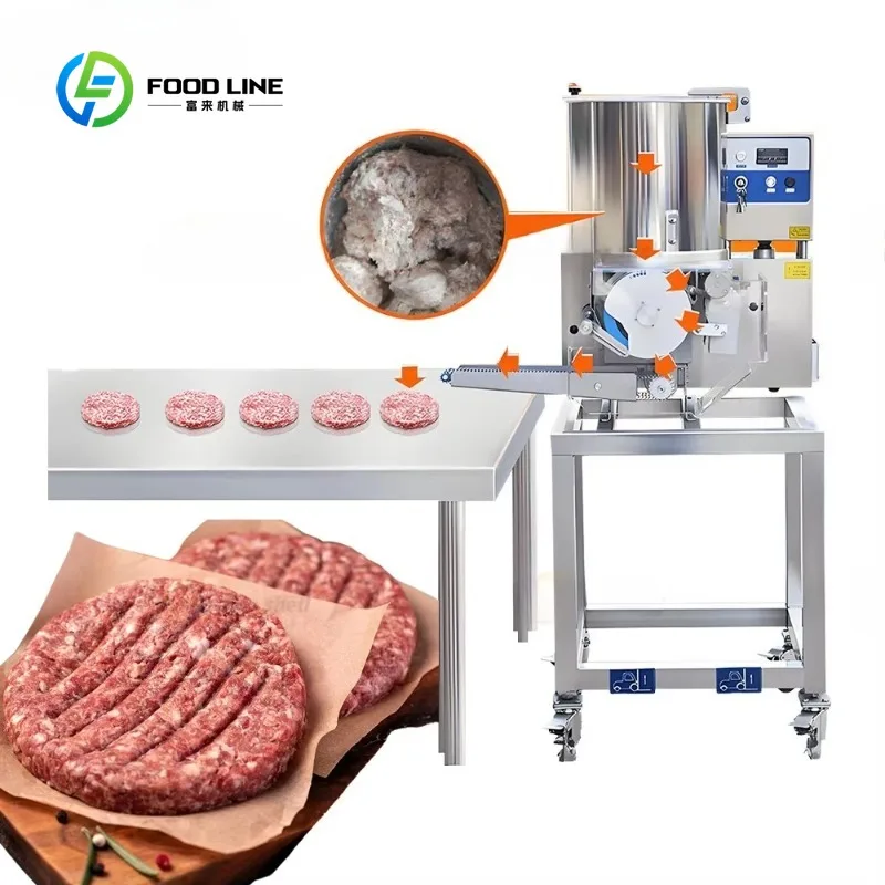Commercial Meat Patty Forming Machine Automatic Burger Patty Maker for Fast Food and Meat Processing Plants