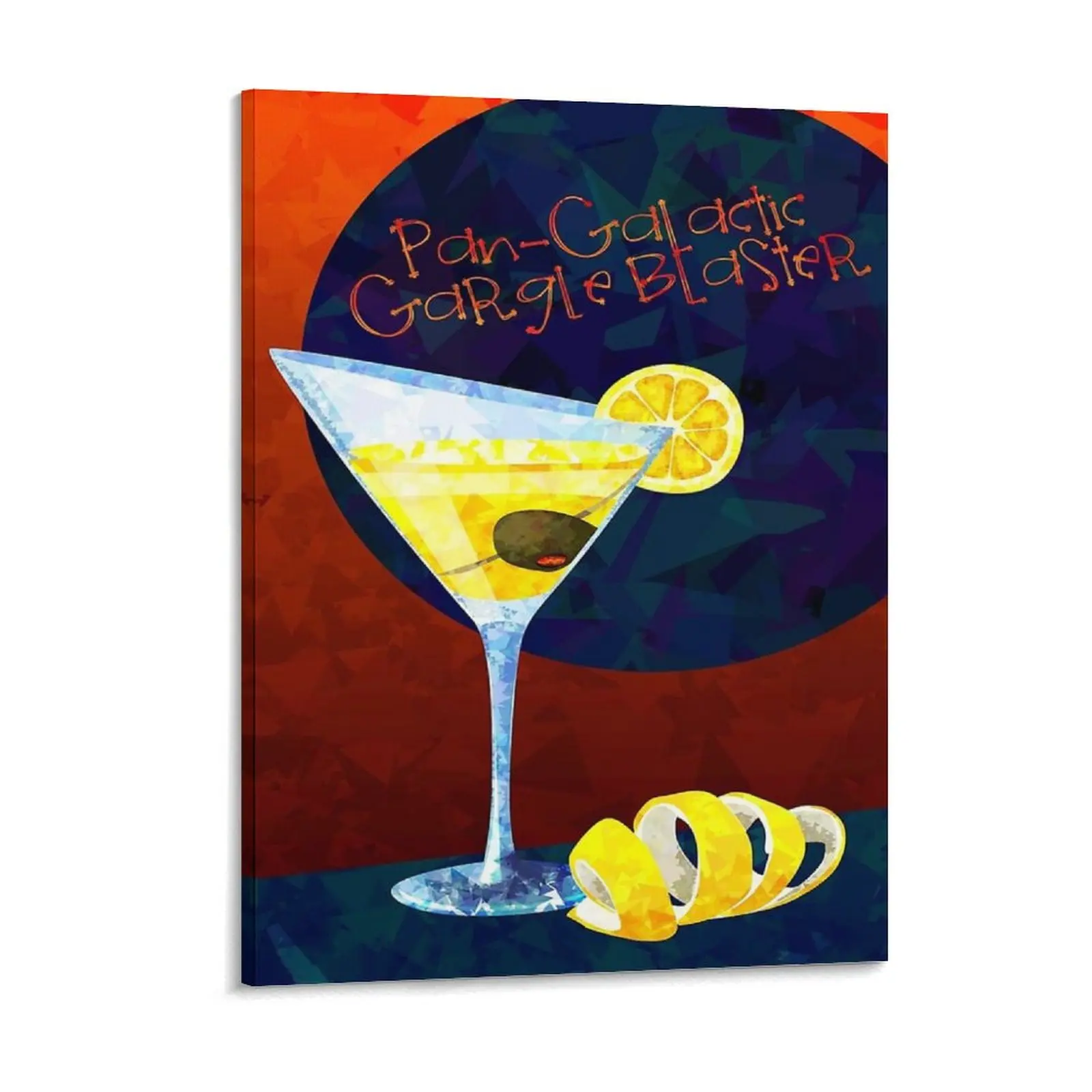 

Pan Galactic Gargle Blaster Canvas Painting Cinema Wall Cave Mural Custom Home Framed Wall Paintings