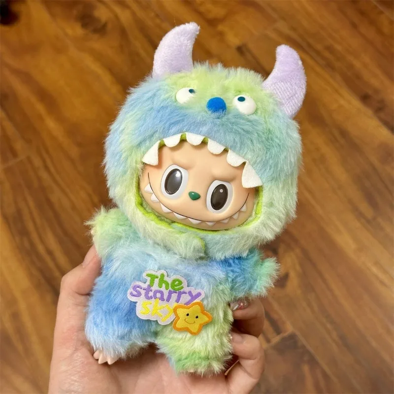

Labubu17cm plush toy baby clothes vinyl doll replacement set for one or two generations of Labubu pendants asa birthday present.