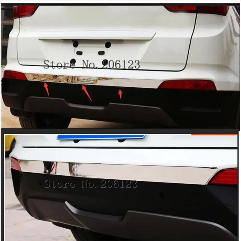 High-quality stainless steel bumper sequins 2014 2015 2016 for Hyundai IX25 Creta rear bumper trim 1pcs