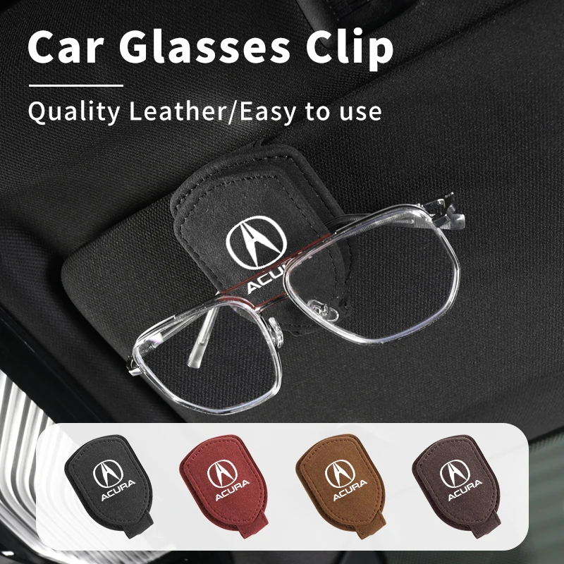 Автомобильный держатель для солнцезащитных очков, держатель для хранения карточек, билетов, для Acura MDX RDX TSX RSX Integra TL RL NSX TLX ILX ZDX RLX 2024