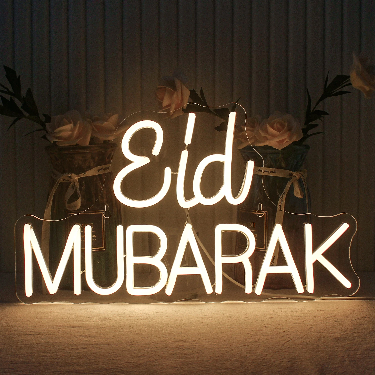 

Eid Mubarak Neon Led Sign for Home Ramadan Mubarak Party Decor Neon Sign Islamic Home Bedroom Decoration Neon USB Powered