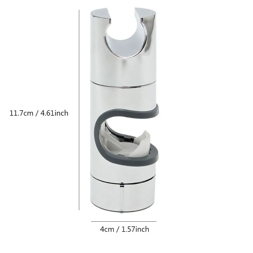 Professional Universal Adjustable Shower Head Holder Slider Clamp Bracket Shower Rail