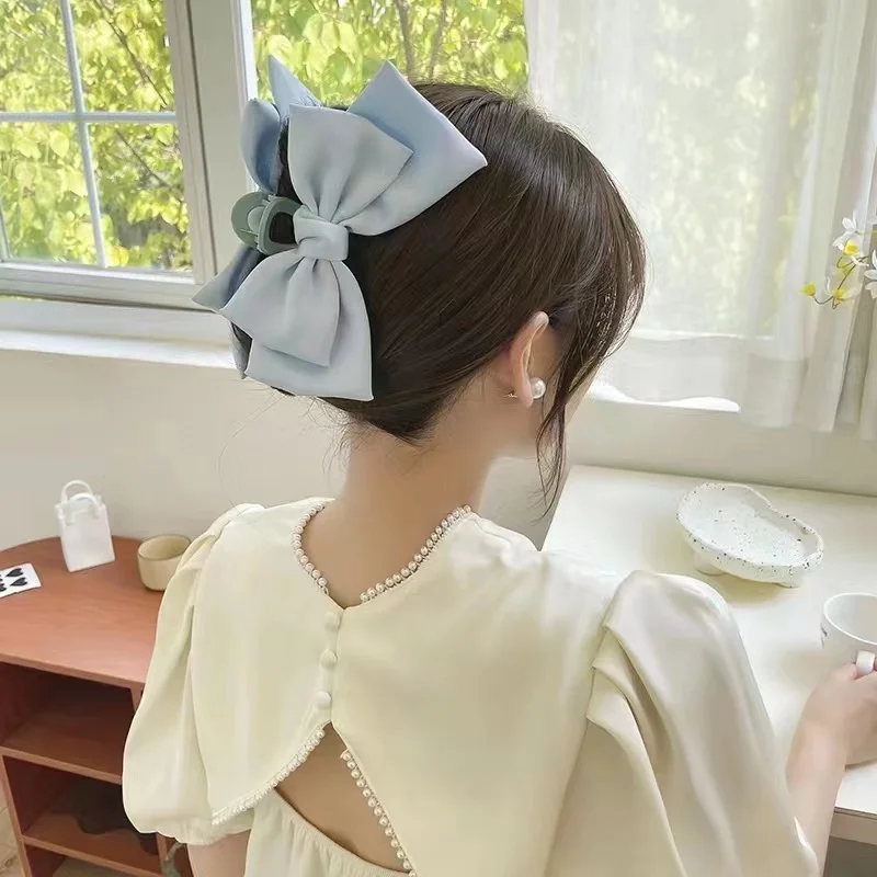 

3Pcs/2Pcs Super Large Bowknot Grip Clip Cute Hair Clip High-End Clip Hair Accessory