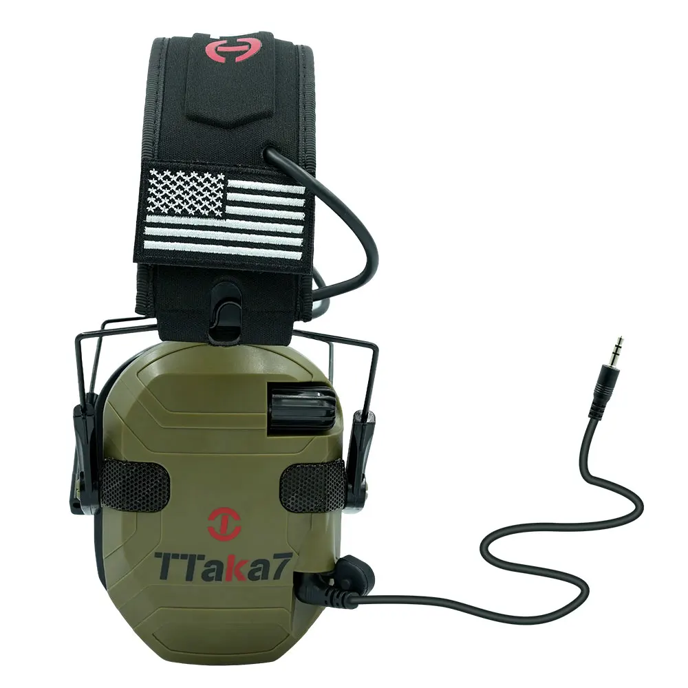 

1 шт. Электронные наушники для защиты слуха на охоте и стрельбе, активные наушники с шумоподавлением для защиты ушей