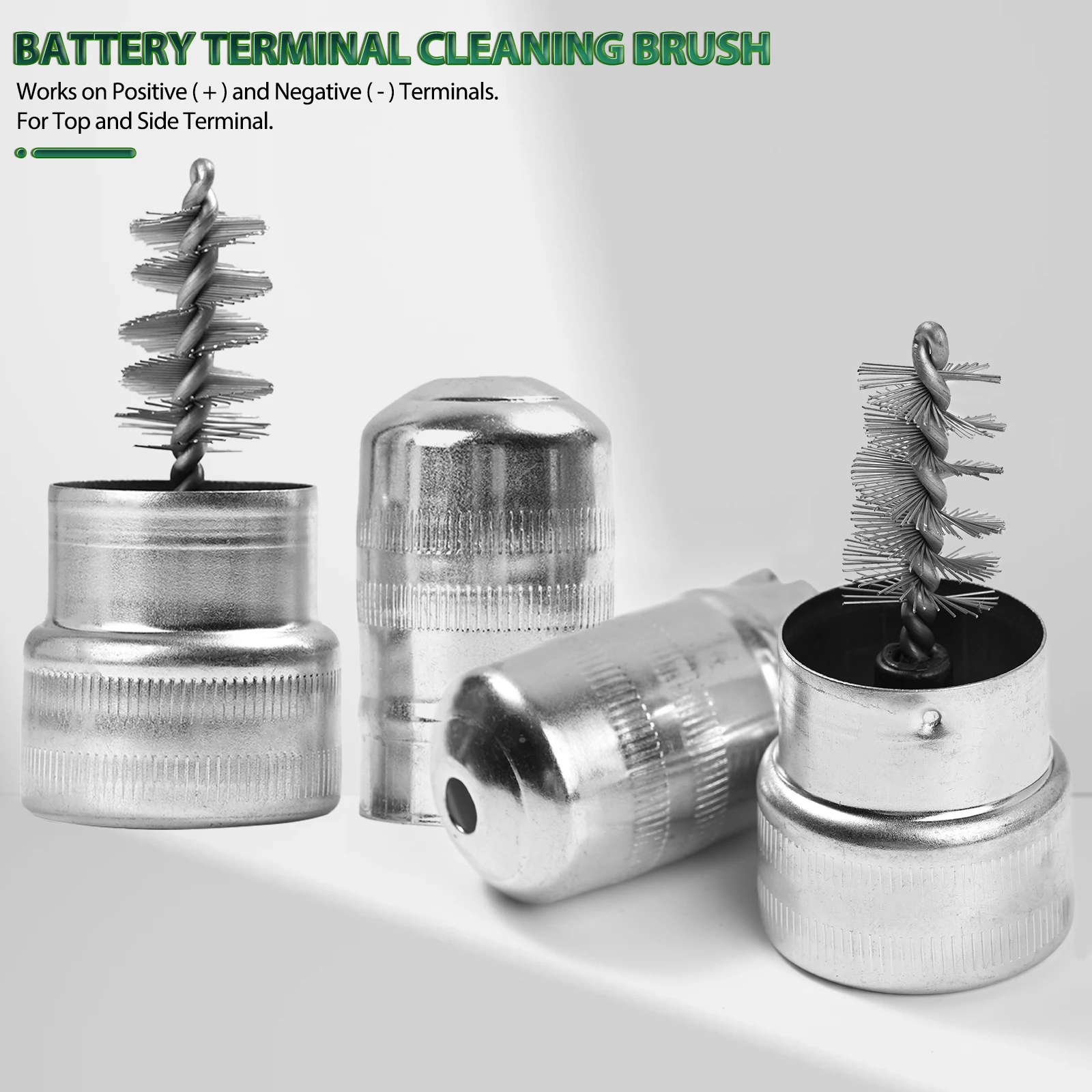 Auto Car Battery Brush Wash Clean Tools Post Terminal Cleaner Dirt Bottle Head Clip Wire Dirt Corrosion Washers Protector Fiber