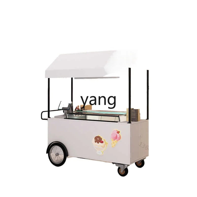 

LT mobile ice cream dining cart special ice cream machine stall trolley