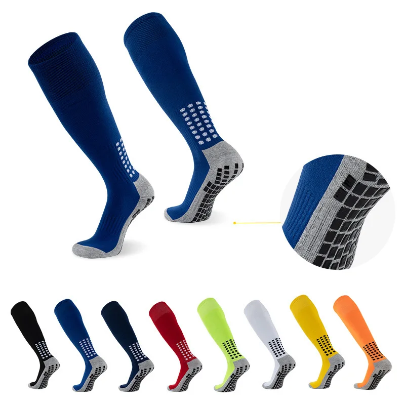 Soccer Long Tube Adult Socks Men's Professional Training Thickened Non-Slip Towel Bottom Sports High Tube Athletic Socks