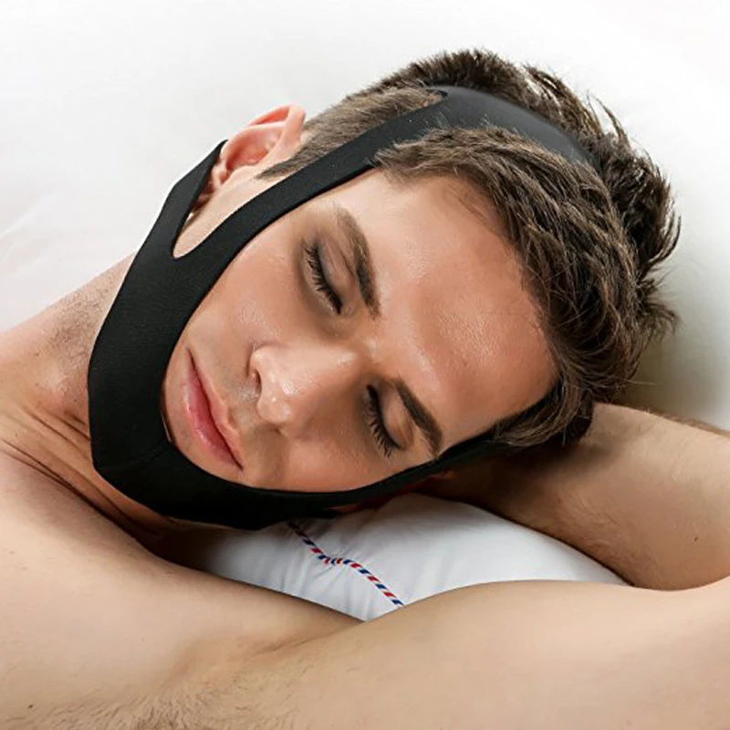 Anti Snore Belt Stop Snoring Chin Strap Woman Man Night Sleeping Aid Tools Snoring Protection Jaw Anti-snore Bandage One Size