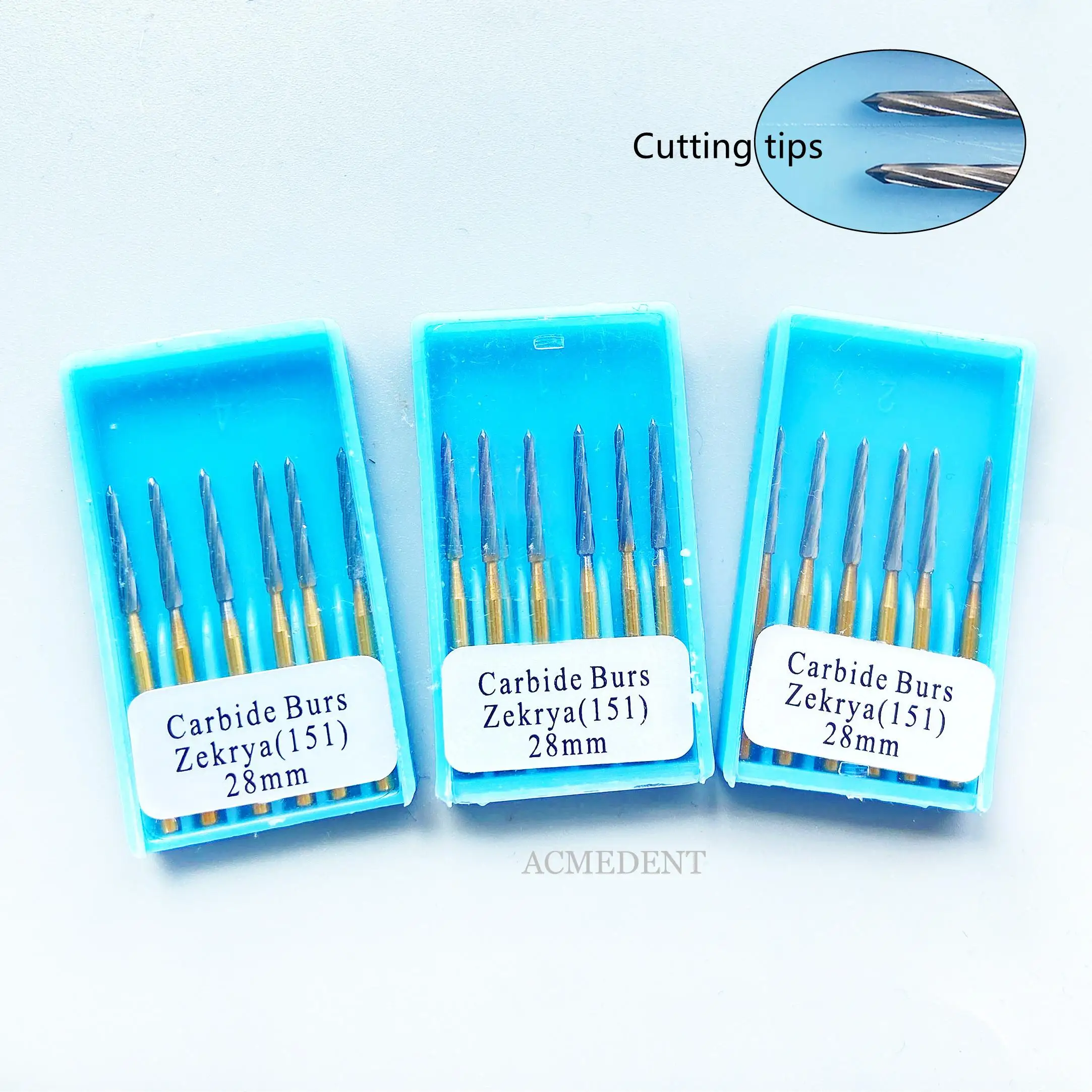 3Box Dental Endo-Z Burs Trim Finishing FG 28MM Drill Tungsten Steel Safe Ended 1Box 6pieces