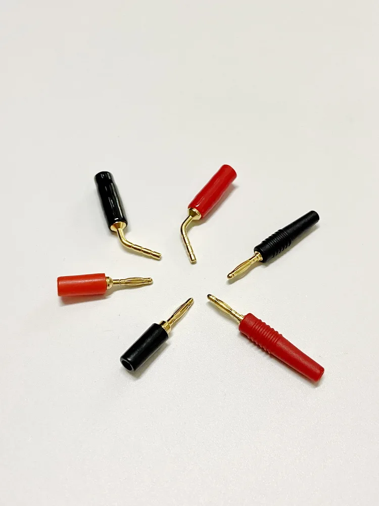 

2mm Diameter Red And Black Connector Terminal Post Banana Plug Brass Material ABS/Soft PVC Insulation Protective Sleeve