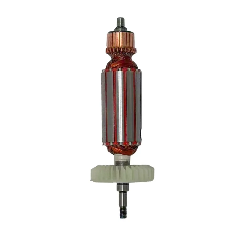 Angle Grinder Rotor 100 Type Copper Motor Replacement with 122mm Shaft Distance 54mm Core Length 15.8cm Length
