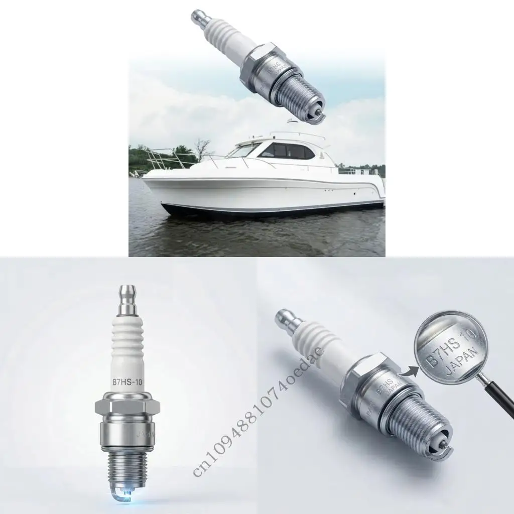 2 Cycle Motor Service Part B7HS-10 for Routine Marine Care, 14 mm Thread, 12.7 mm Reach, 1.0 mm Electrode Spacing, 1 Item