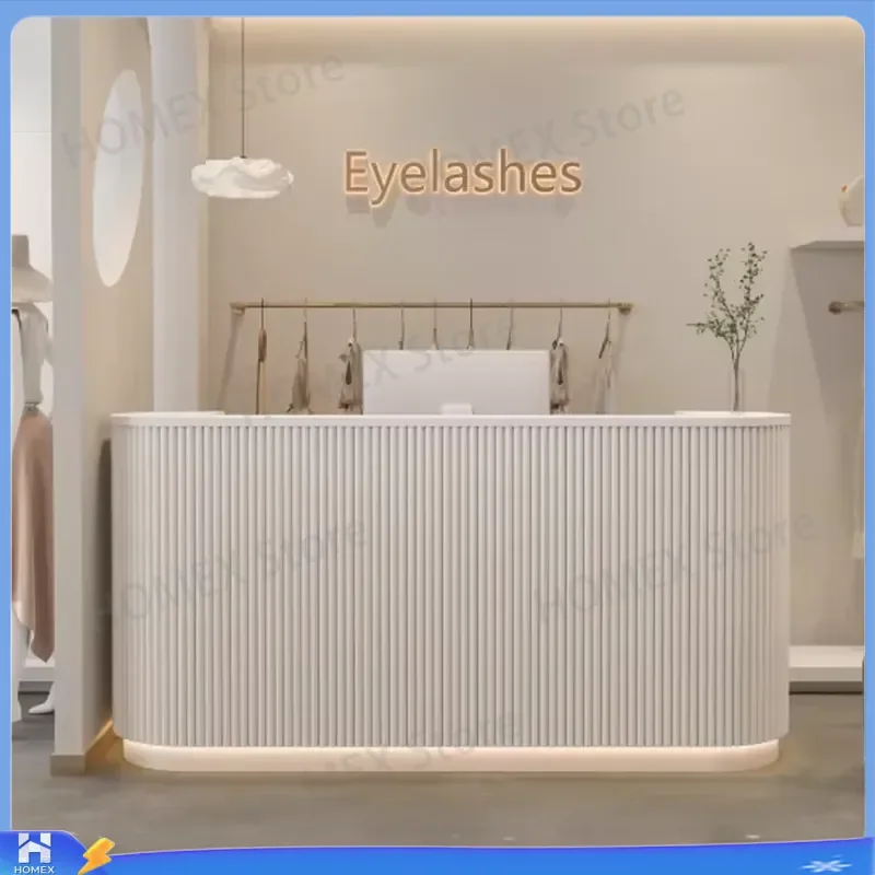 Luxury European Style Reception Desk for Office Hotel Bar Hospital Living Room Workshop Modern Multifunctional Front Counter